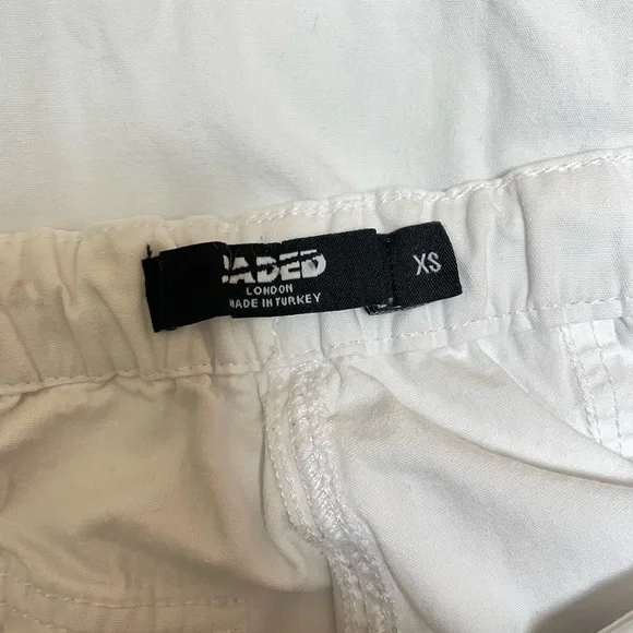 Jaded London | White Parachute Cargo Pants - Picture 5 of 5